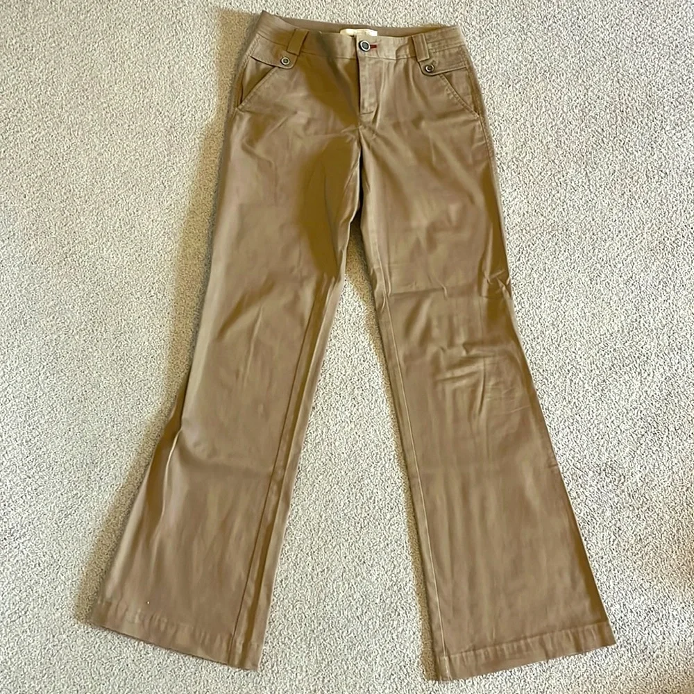 Banana Republic Heritage Desert Wood / Khaki Bootcut Pants - Women’s Size 4L - Picture 1 of 6